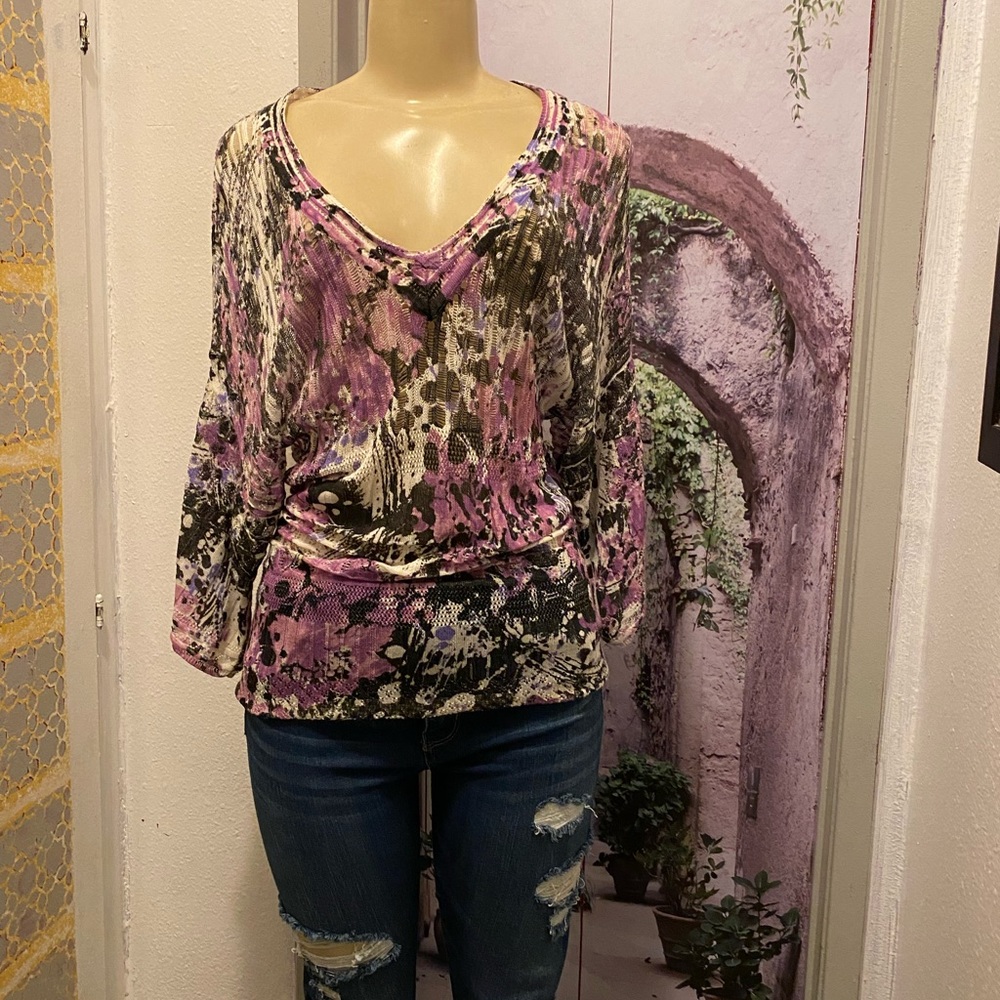 Bundle of 6 pieces prints and patterns tops/blouses size S - Picture 6 of 9